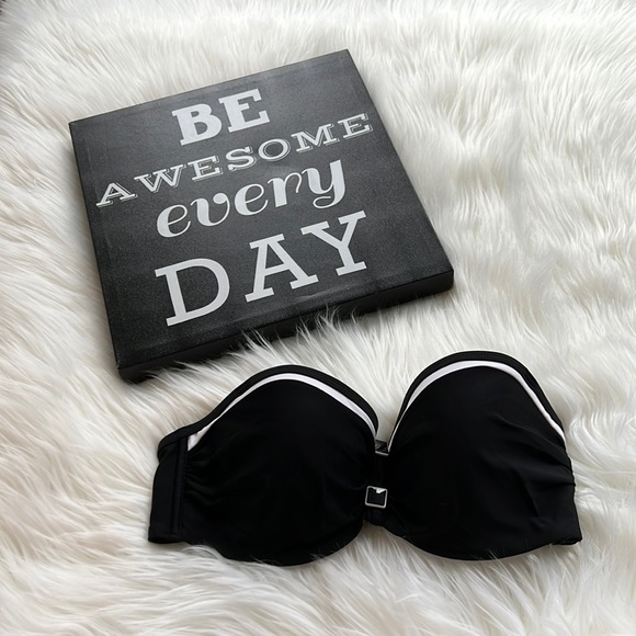 ⭐️⭐️Pin-up Style Pushup Strapless Bikini Top Size 34D - Picture 1 of 8